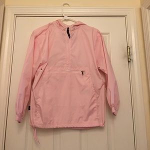 Light pink wind breaker
