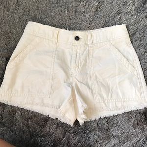 Free People Cream Shorts
