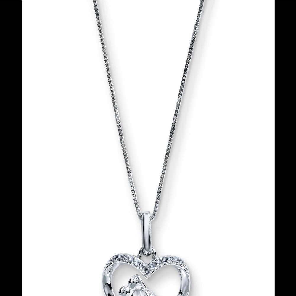 Mother and child genuine diamond necklace 💎 - Picture 5 of 6