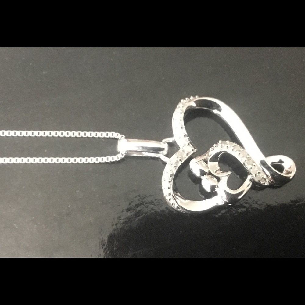 Mother and child genuine diamond necklace 💎 - Picture 2 of 6
