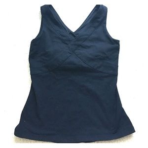 Lululemon deep vneck top in black