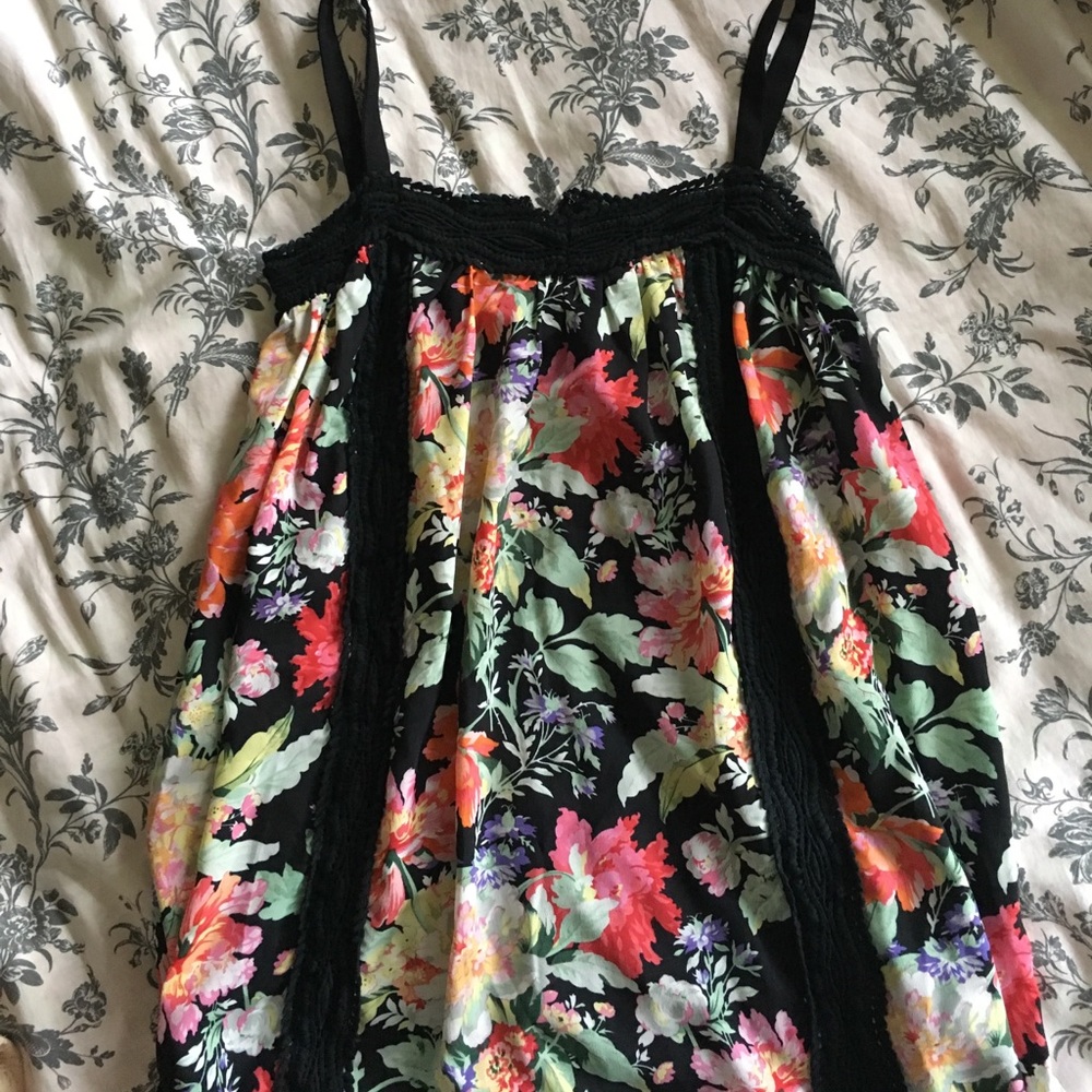 Floral print multicolor dress