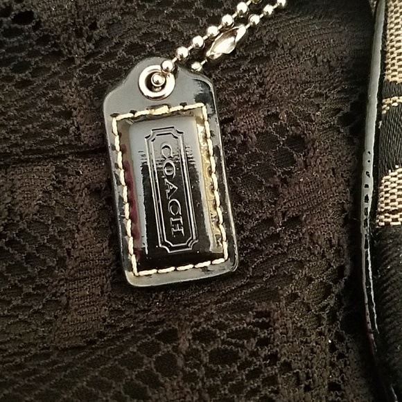 Black Coach wristlet - Picture 2 of 4