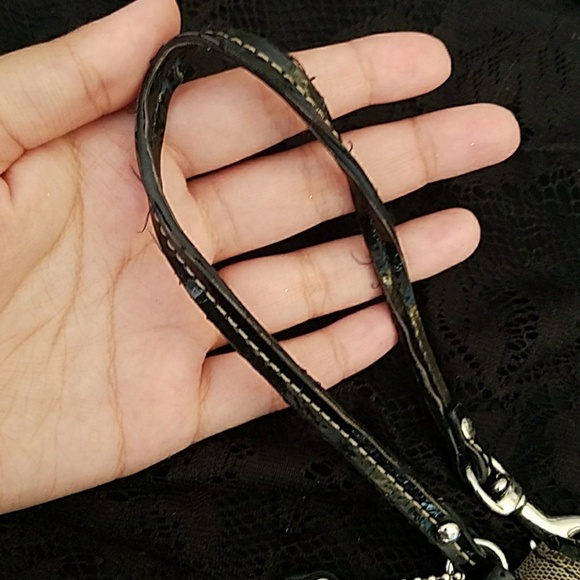 Black Coach wristlet - Picture 3 of 4