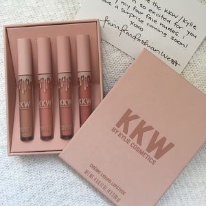 KKW by Kylie Cosmetics, 4pc Creme Liquid Lipsticks