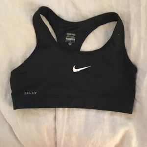 black nike dry fit sports bra