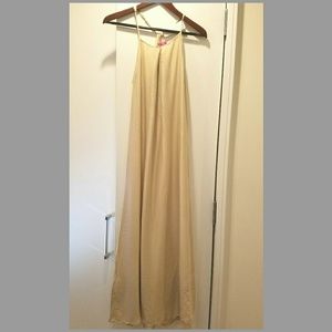 Long Grecian maxi dress. NWT. Size Small.