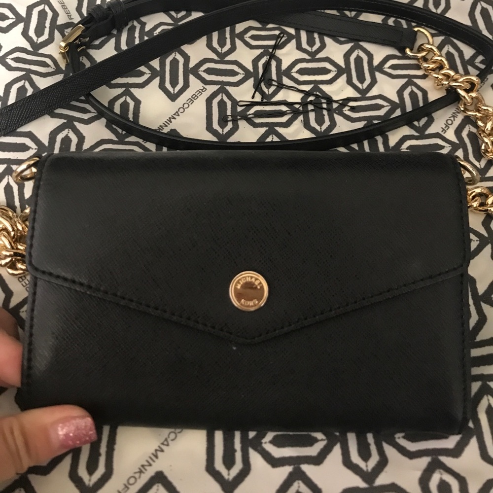 Michael Kors black wallet and cross body