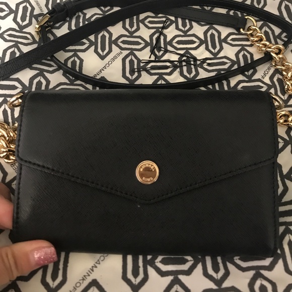 Michael Kors black wallet and cross body - Picture 1 of 3
