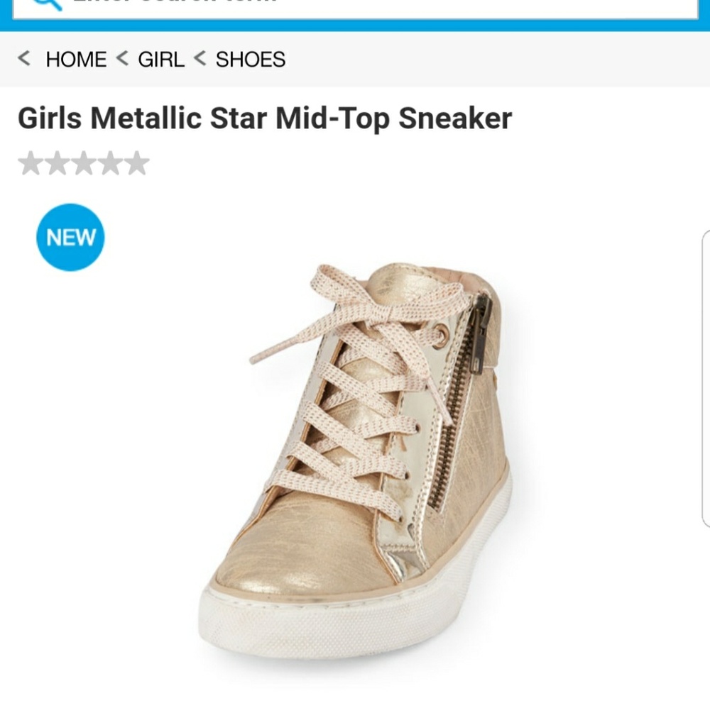 Girls Metallic Sneaker