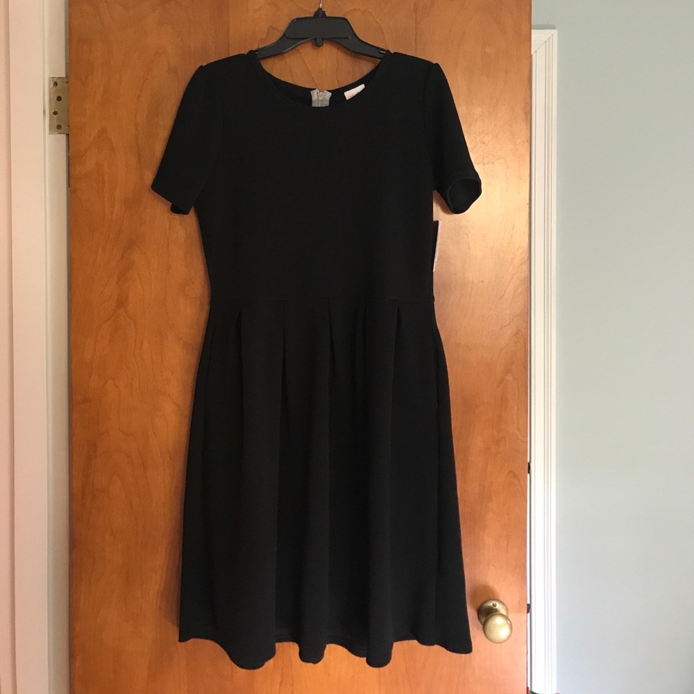 Brand new solid black Lularoe Amelia.