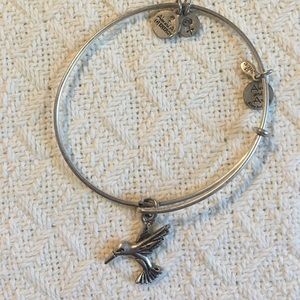 Alex and Ani Hummingbird Bangle (Silver)