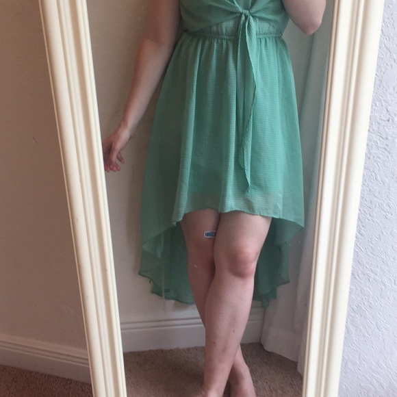 Forever 21 High Low Aqua Green Dress!! - Picture 4 of 6