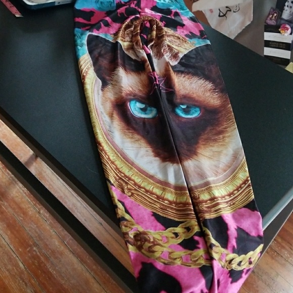 Killstar Siamese cat graphic leggings xs/s - Picture 1 of 1
