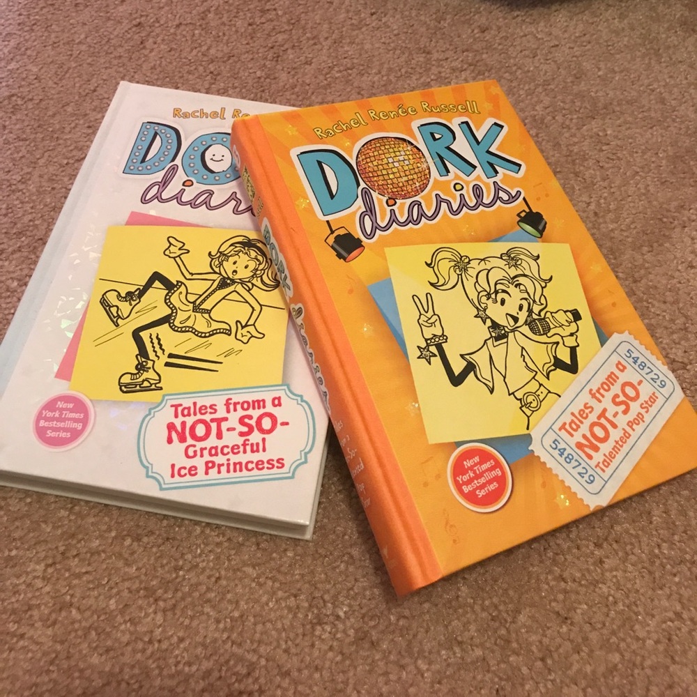 Two "Dork Dairies" Books