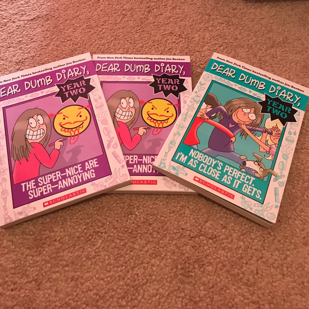 Three "Dear Dumb Dairy" books