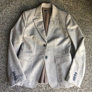 J. Crew Hacking Jacket Skirt Suit 2 Brown Tweed
