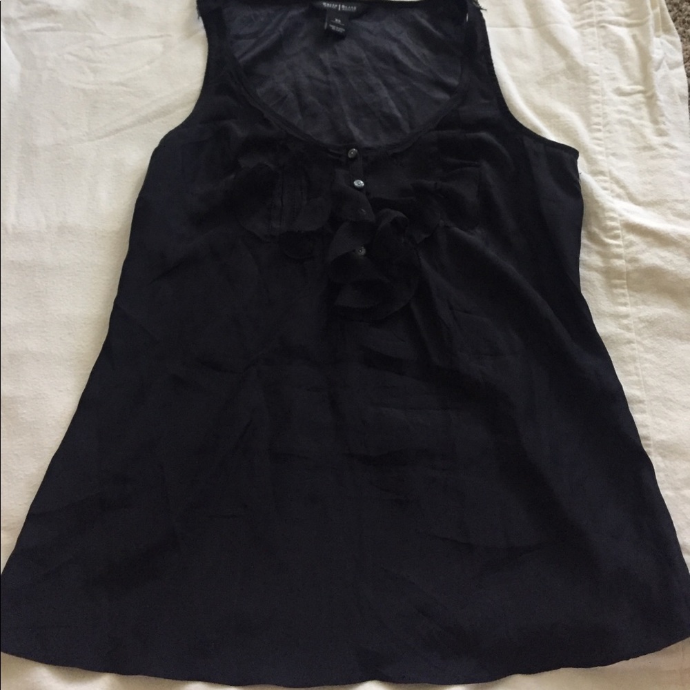 WHBM silk black tank