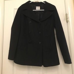 Black pea coat