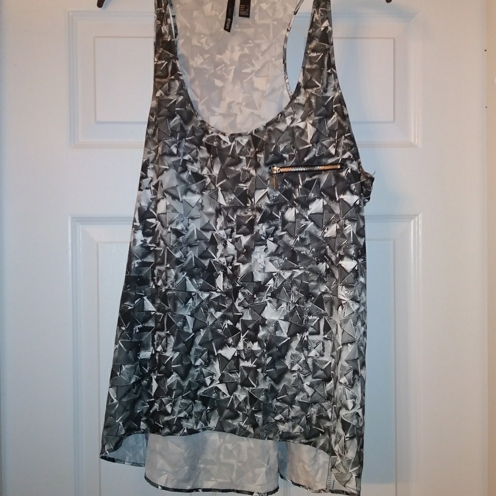 SOLD Black & White Blouse