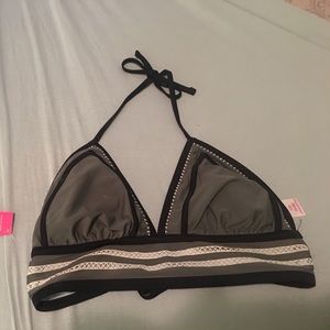 Olive green bathing suit top