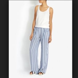 Intermix blue and white striped wide legged pants