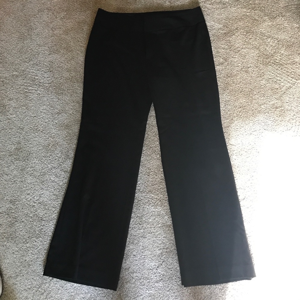 Maurice's "I am polished" solid black dress pants.
