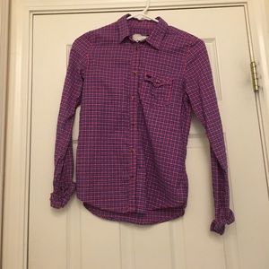 Blue and pink flannel