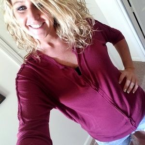 Maroon 3/4 Sleeve shirt