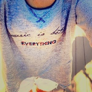 Large People Music is better gray sweatshirt