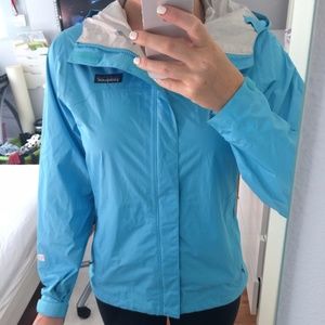 Teal Patagonia Rain Jacket
