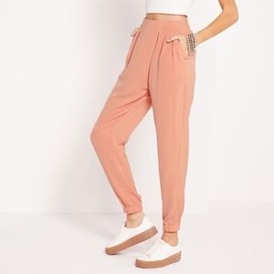 Missguided formal joggers in pink