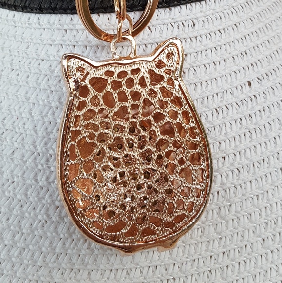 Owl Rhinestone Keychain - Picture 2 of 3