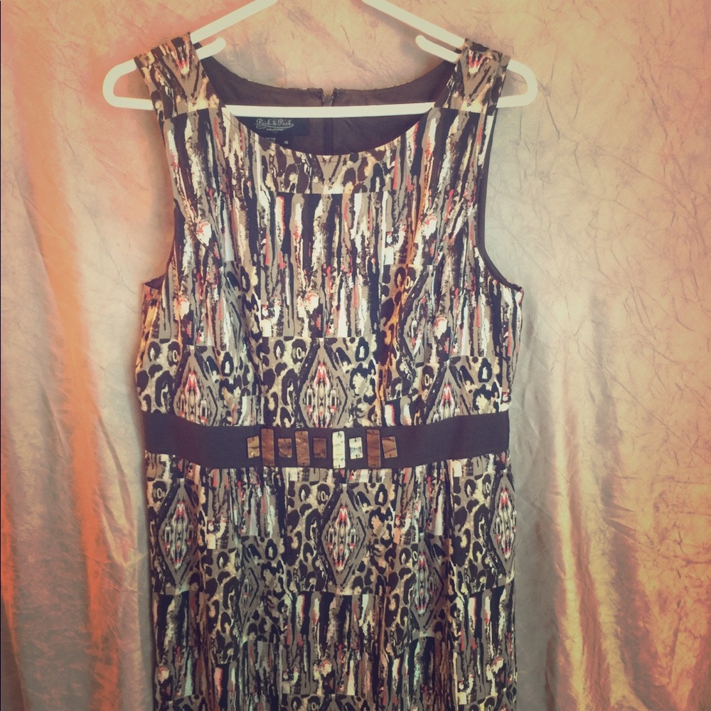 Multi colored midi dress