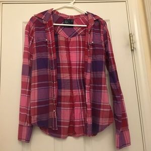 Pink and purple flannel