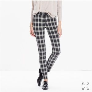 9" high rise skinny jeans in bristow plaid