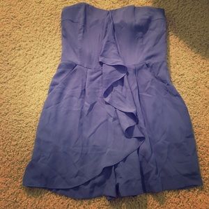 Express Dusty blue strapless romper