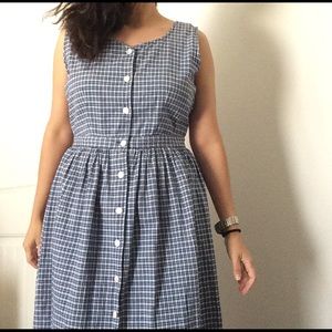 DONATING 9/4 Cute 90's blue gingham dress