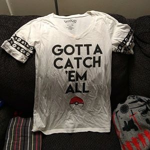 Pokémon v neck tshirt