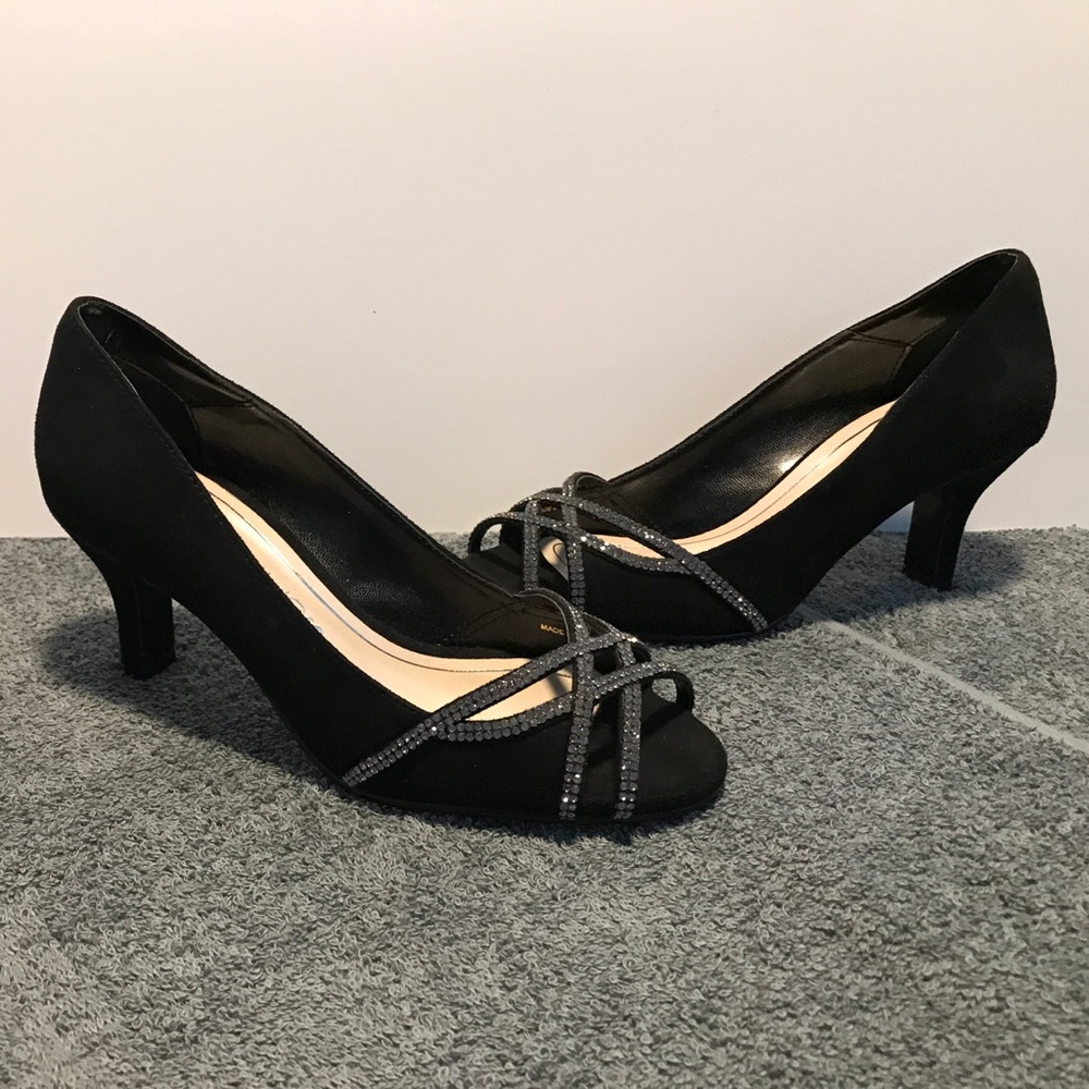 Caparros Eliza Peep-Toe Evening Pumps - Picture 2 of 4