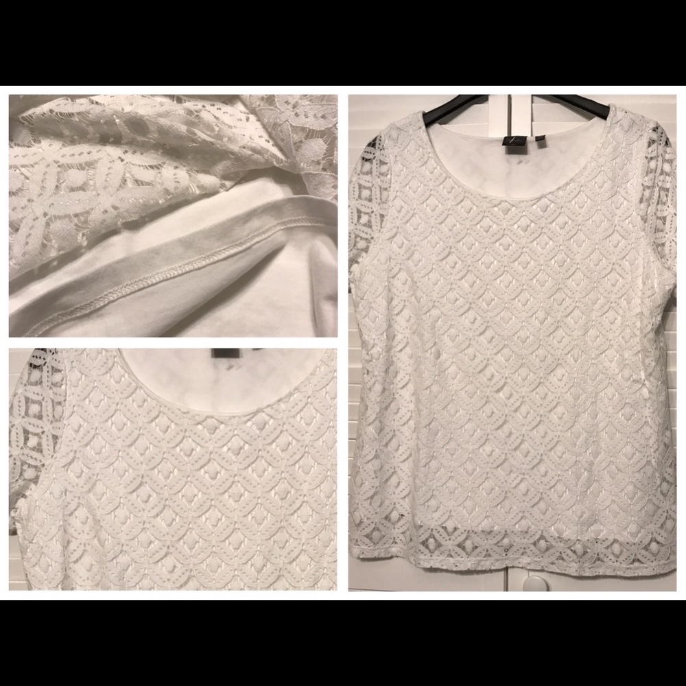 RAFAELA  WHITE BLOUSE SIZE XL