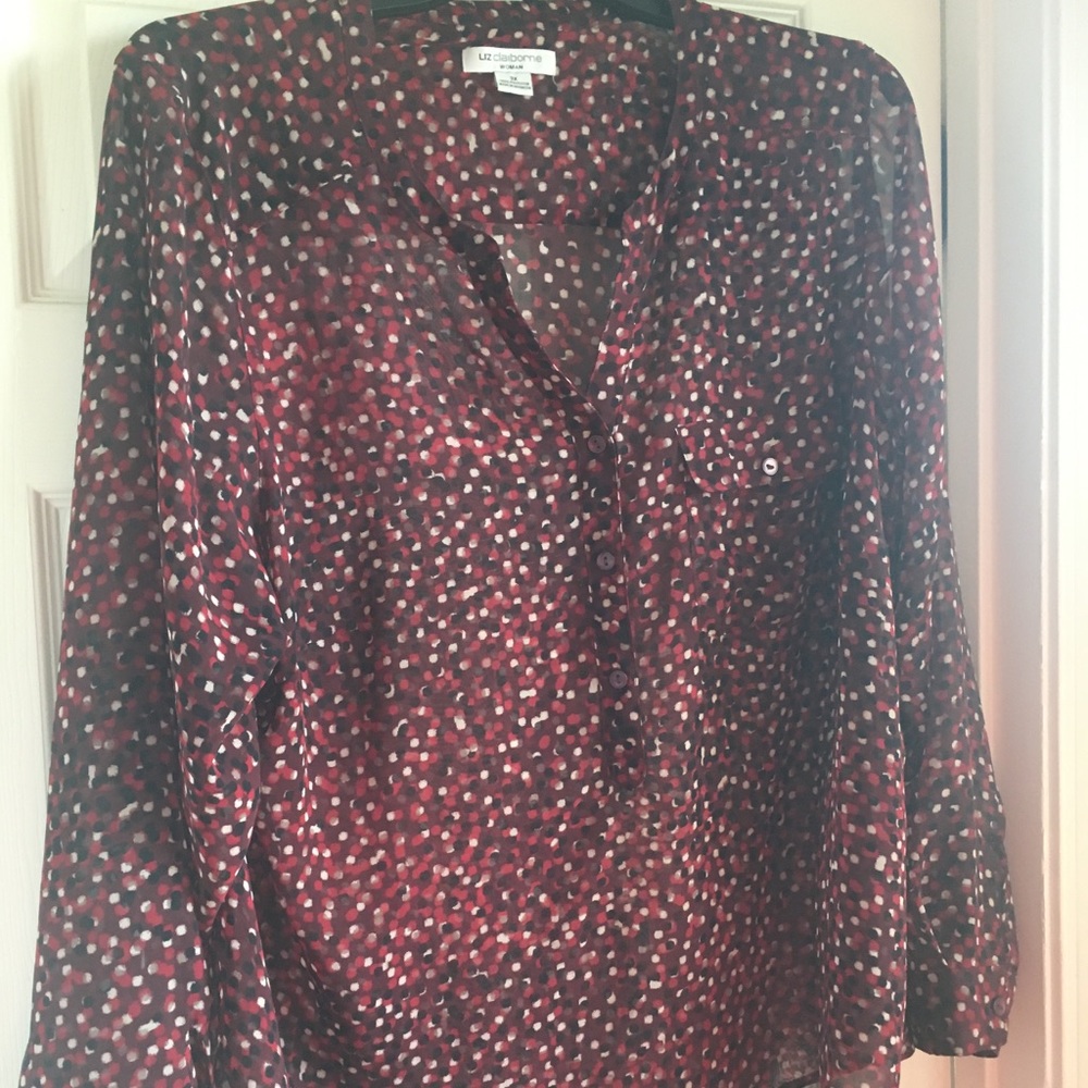 Sheer Liz Claiborne Blouse.
