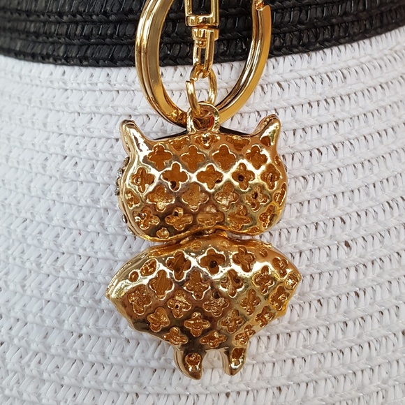 Owl Rhinestone Keychain - Picture 2 of 3