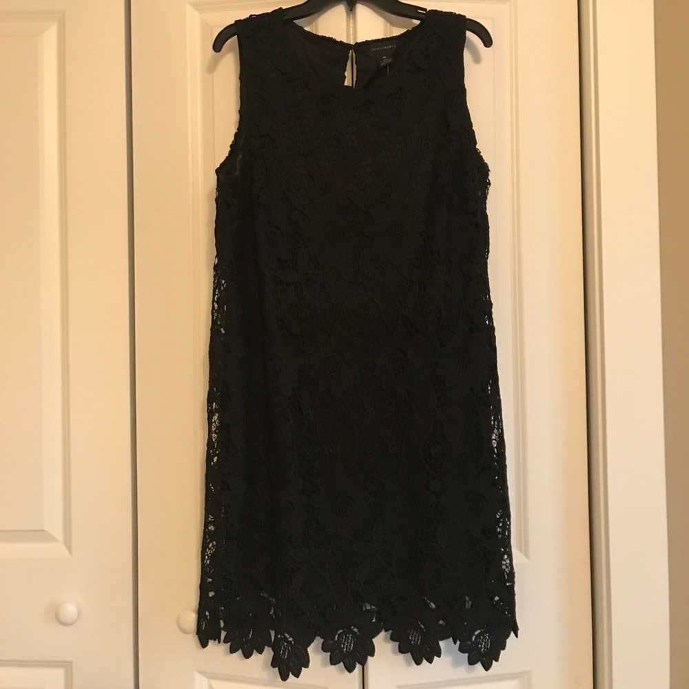 Black lace / crochet dress