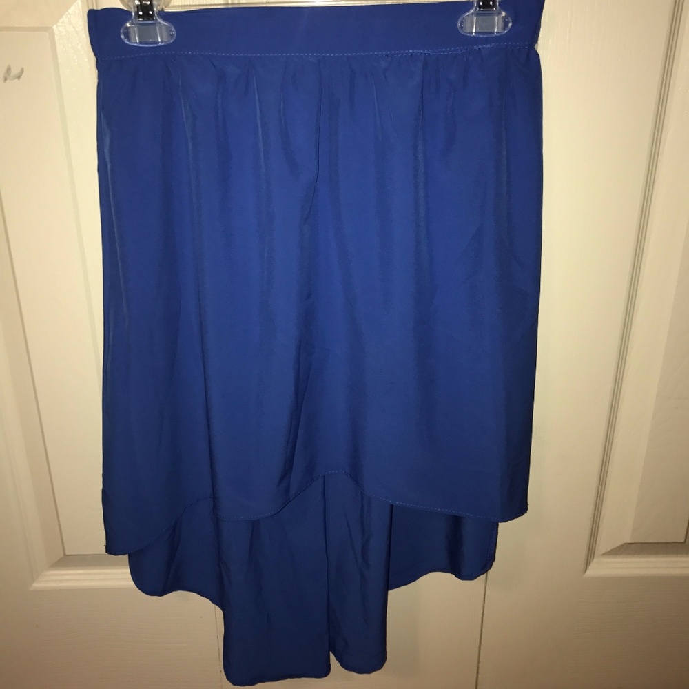 blue skirt