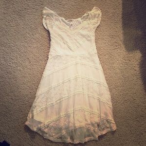 Charlotte Russe White lace dress.