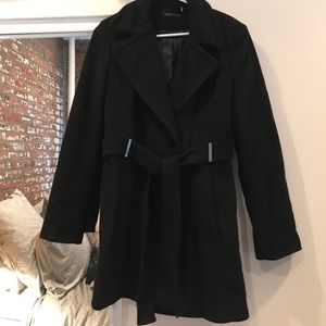Calvin Klein black pea coat
