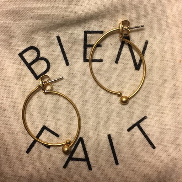 Madewell Jewelry - Madewell Front and Back Gold Earrings