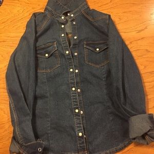 Dark denim jacket H&M
