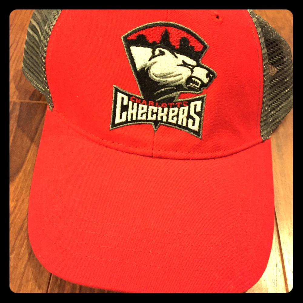 🏒AUTHENTIC hockey Charlotte Checkers hat🏒